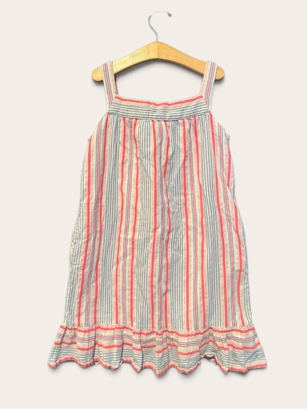 Vineyard Vines Girls Striped Sundress in Pink and Blue